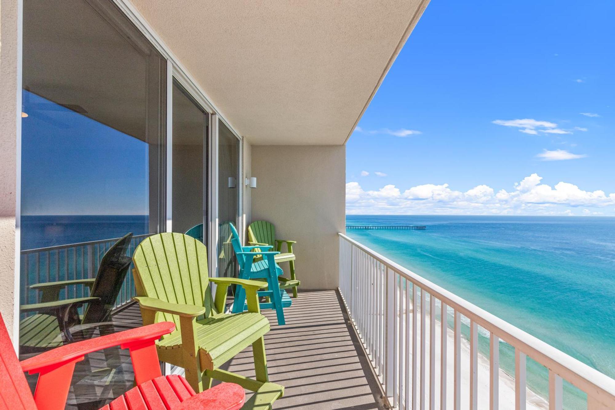 Tidewater Escape: 1Br/2Ba Beachfront Condo, Sleeps 6, Gulf Views & Comfort! Panama City Beach Exterior photo